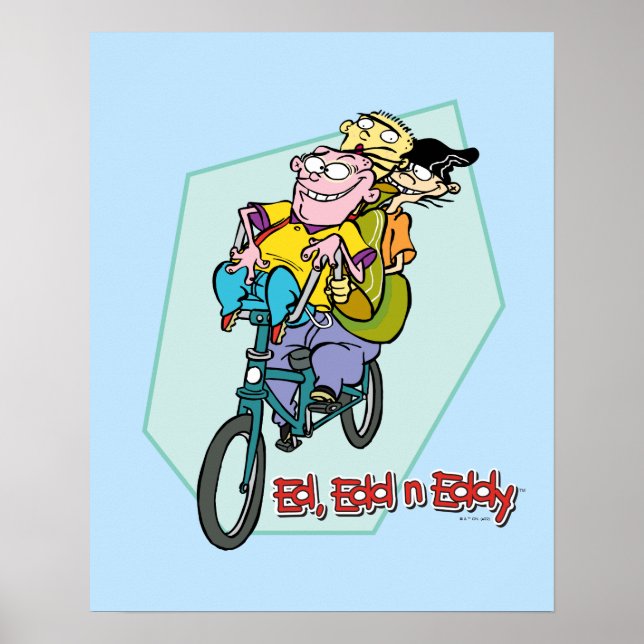 Ed, Edd, n Eddy på en Bike Poster (Framsidan)