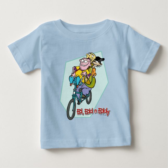 Ed, Edd, n Eddy på en Bike T Shirt (Framsida)
