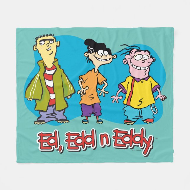 Ed, Edd, n Eddy Smiling Fleecefilt (Framsidan (Horisontell))
