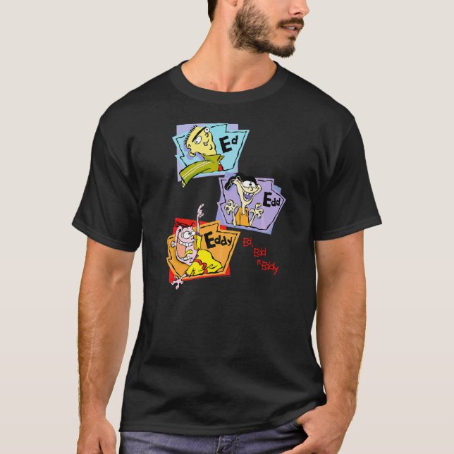 Ed Edd N Eddy Stacks Group Panels Alternate T Shirt (Framsida)