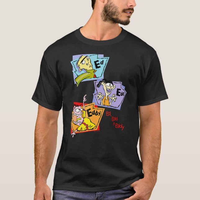 Ed Edd N Eddy Stacks Group Panels Alternate T Shirt (Framsida)