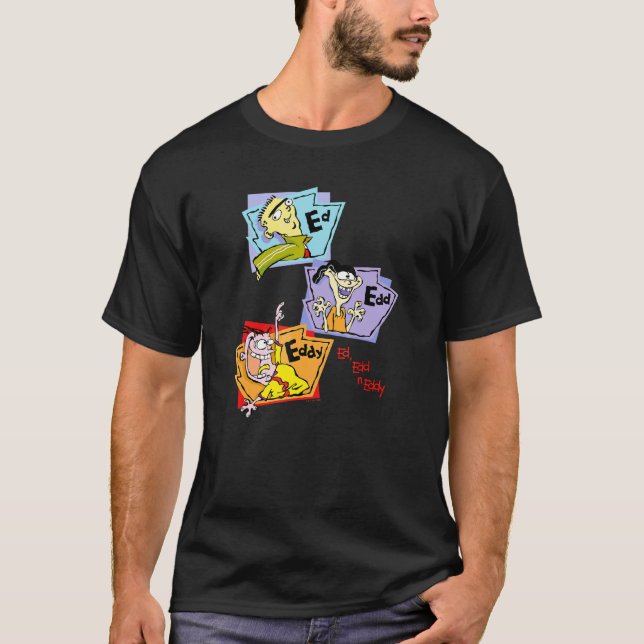 Ed Edd N Eddy Stacks Group Panels T Shirt (Framsida)