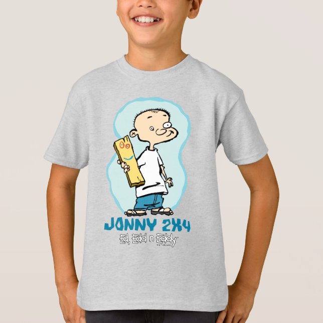 Ed, Edd, n'Eddy Jonny 2x4 och Plank T Shirt (Framsida)