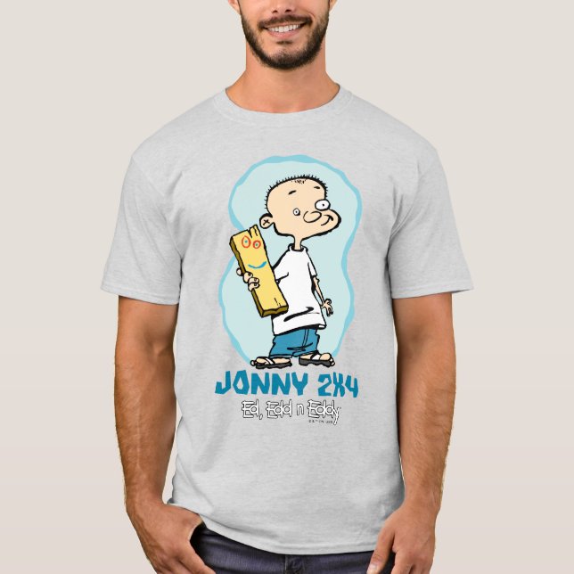 Ed, Edd, n'Eddy Jonny 2x4 och Plank T Shirt (Framsida)
