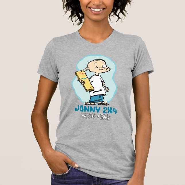 Ed, Edd, n'Eddy Jonny 2x4 och Plank T Shirt (Framsida)