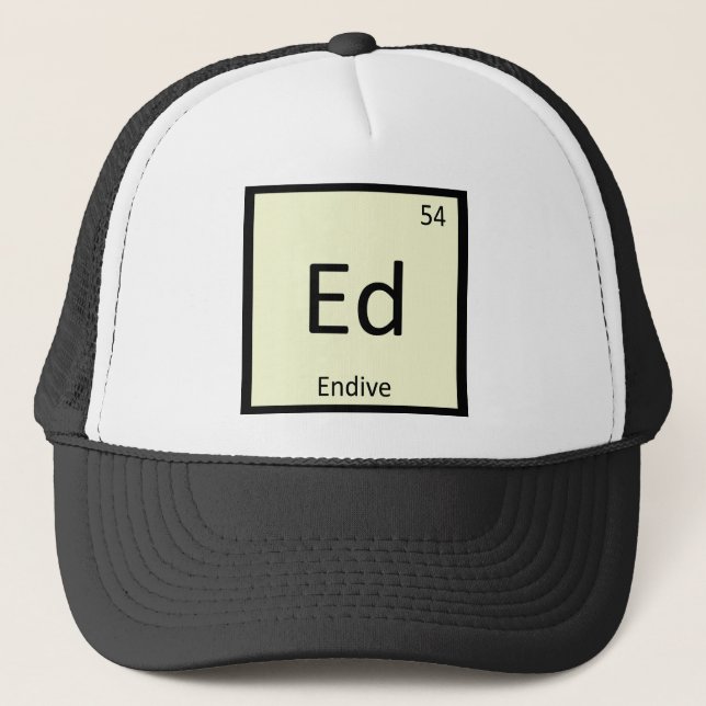 Ed - Endive Lettuce Chemistry Periodic Bord Keps (Framsida)