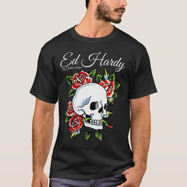 Ed Hardy Classic Tshirt Design 01 Medium T Shirt (Framsida)