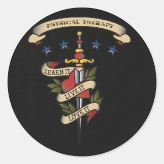 Ed Hardy inspirerade PT-klistermärke Runt Klistermärke