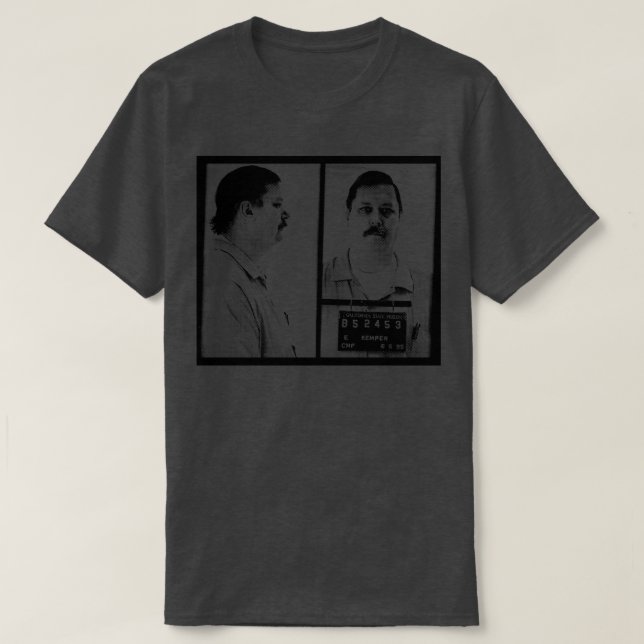 Ed Kemper Mugshot Retro Aesthetic 80 s Stil Design T Shirt (Design framsida)