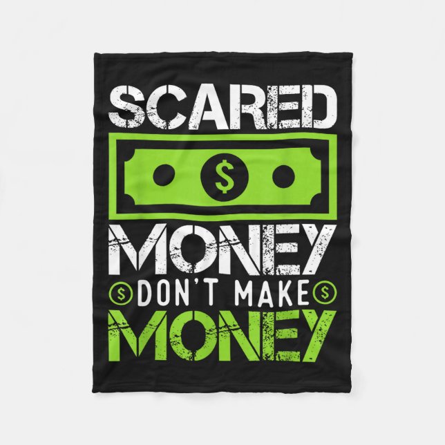 Ed Money Dont Make Money Dollar Cash Graphic Boss  Fleecefilt (Framsidan)