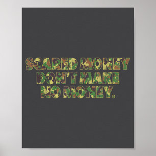 Ed pengar gör inte roliga pengar Funny Saying Poster