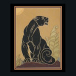 Ed Rudy Art Deco Black Panther Skriv ut 16 x 20 Poster<br><div class="desc">Streckande Art Deco Black Panther Skriv ut av Ed Rudy</div>