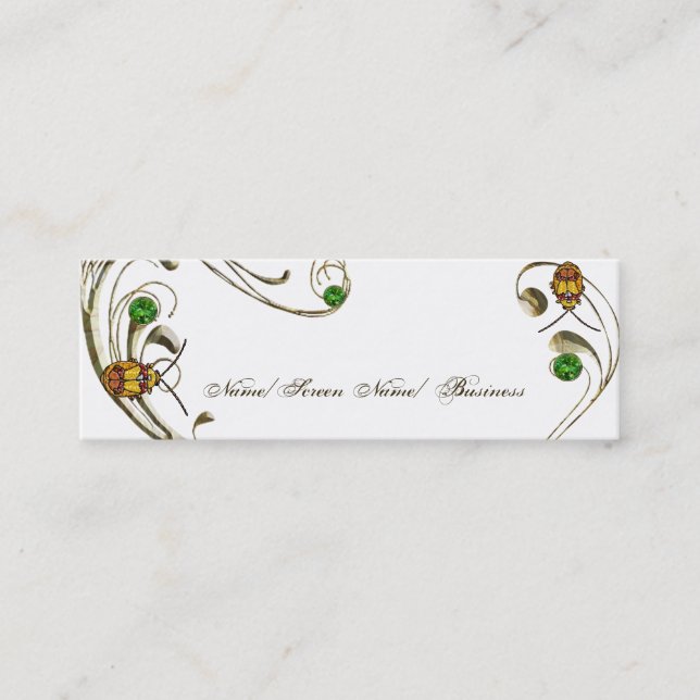 ed Shouled Löv Beetle Mini Visitkort (Framsida)