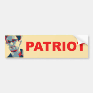 Ed Snowden patriotbildekal Bildekal