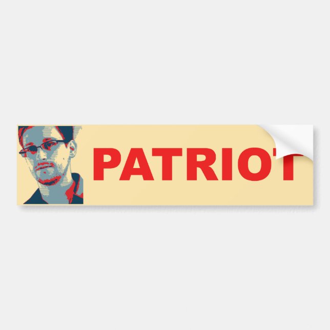 Ed Snowden patriotbildekal Bildekal (Framsidan)