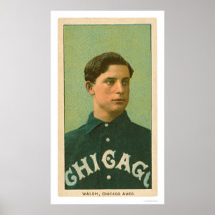 Ed Walsh baseballkort 1909 Poster