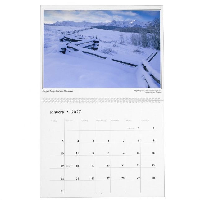 Ed Yoenskys Colorado Kalender (Jan 2027)