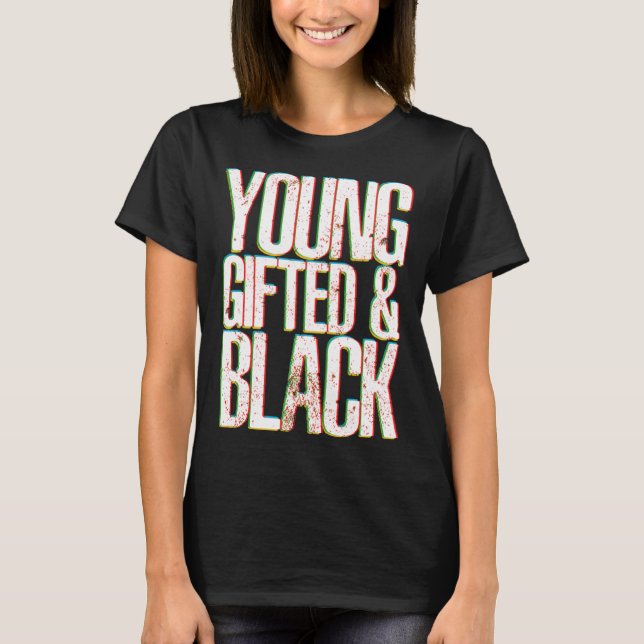ed Young Black Dashiki African Pride History Month T Shirt (Framsida)