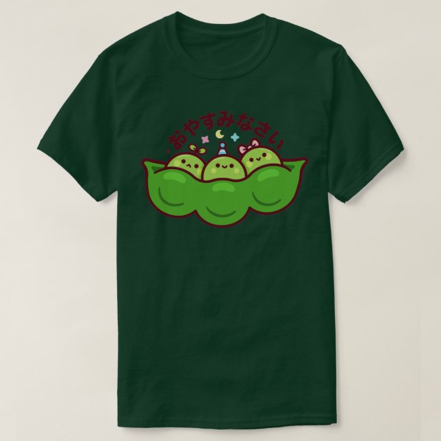 Edamame Kawaii T Shirt (Design framsida)