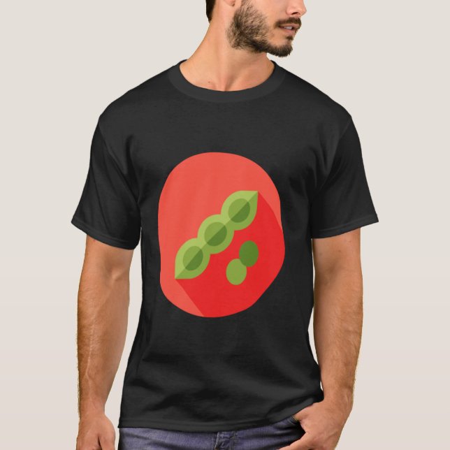 Edamame Sojaböna Vegan Vegetarian T Shirt (Framsida)