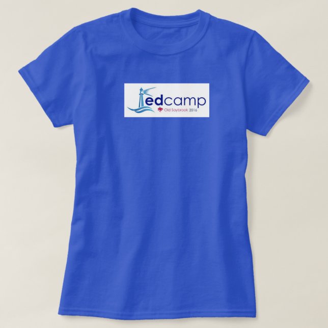 EdCamp gammal Saybrook mörkT-tröja Tee (Design framsida)