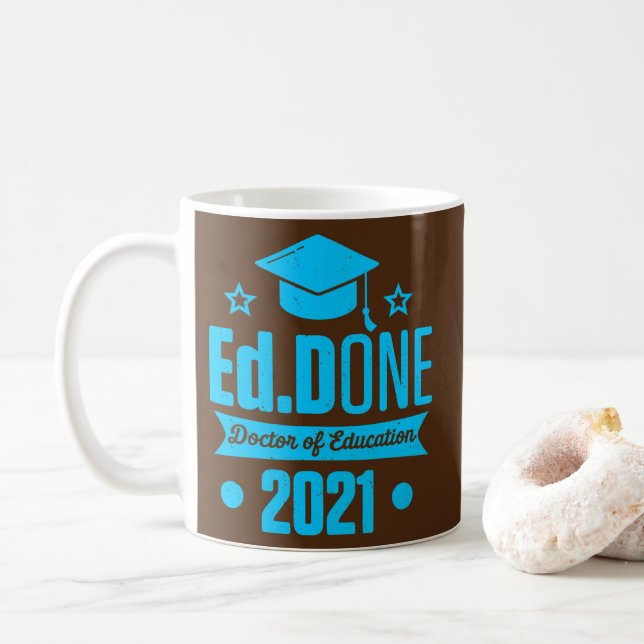 EdD Doktor of Education 2021 Doctorate Studenten Kaffemugg (Med munk)