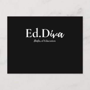 Edd Doktor of Education Edd Diva Doctorate Graduat Vykort