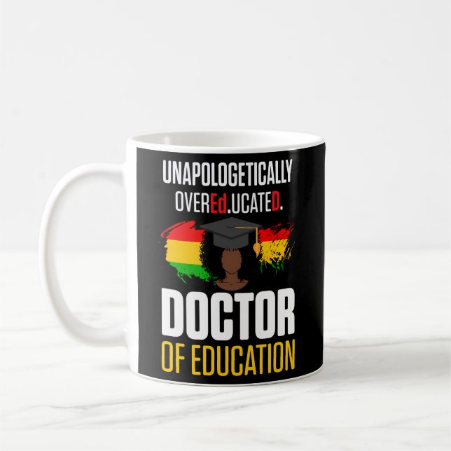 Edd Doktor of Education Educate Graduat Kaffemugg (Vänster)