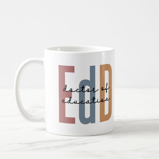 Edd Doktor of Education Studenten Kaffemugg (Vänster)