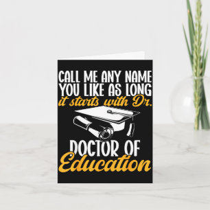 Edd doktorsexamen examen Doctor of Education Kort