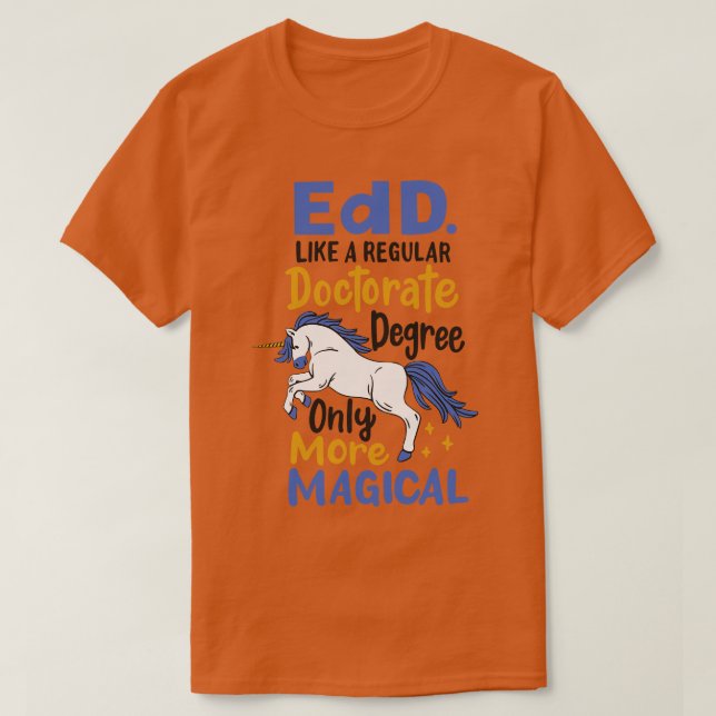 EDD Education Doctorate Research Academic T Shirt (Design framsida)