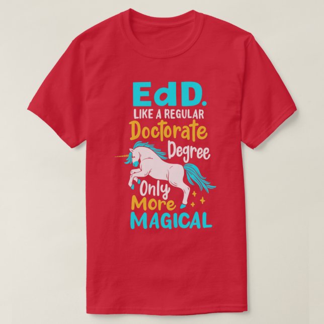 EdD Education Doctorate Research Academic T Shirt (Design framsida)
