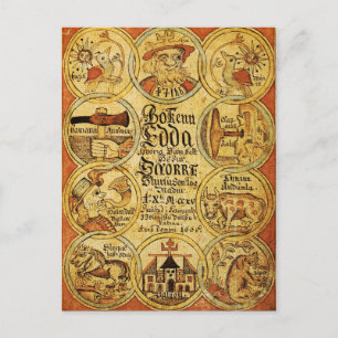 Edda Norse Mythology Vykort
