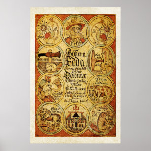 Edda NorseScandinvian Mythology Poster