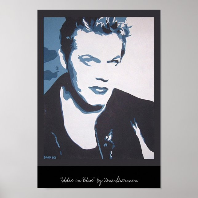 Eddie i blått poster (Framsidan)
