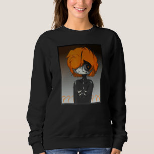 Eddie Lurvig Skelett Mörk Grafisk T-Shirt