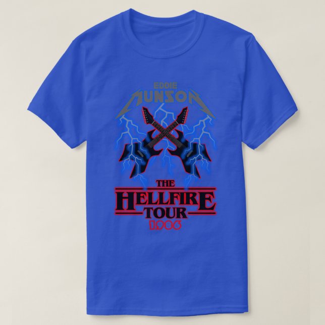 Eddie Munson Hellfire Tour T Shirt (Design framsida)
