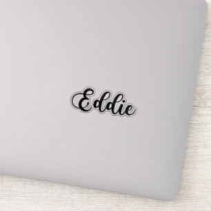 Eddie Namn - Handwrite Calligraphy Klistermärken