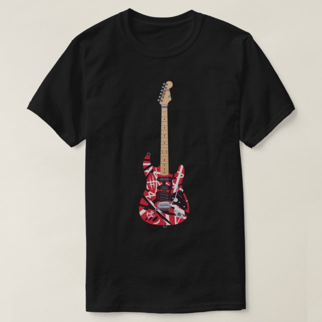 Eddie Van Halen Frankenstrat Magnet1 T Shirt (Design framsida)