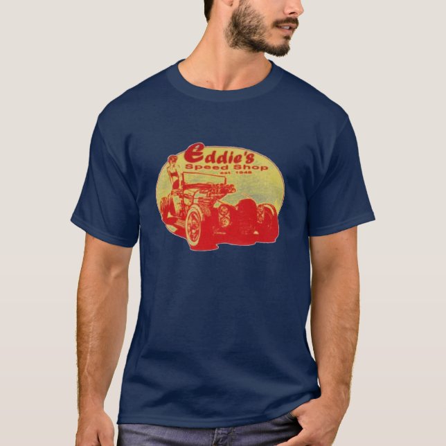 Eddies rusar shoppar t-shirt (Framsida)