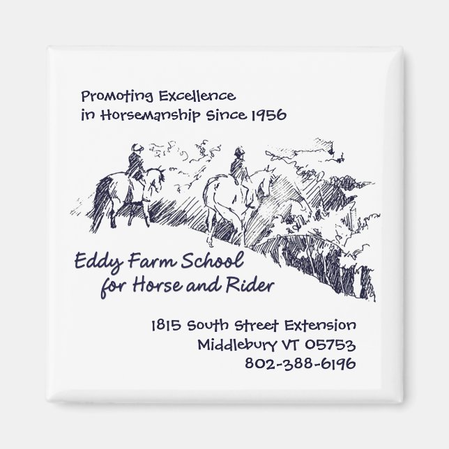 Eddy Farm School for Horse and Rider Magnet (Framsidan)