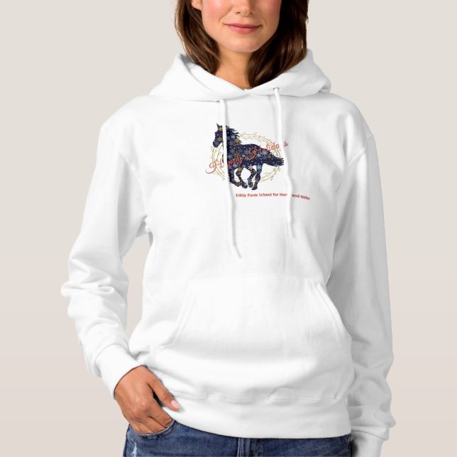 Eddy Farm Women's Basic Hoodie T Shirt (Framsida)