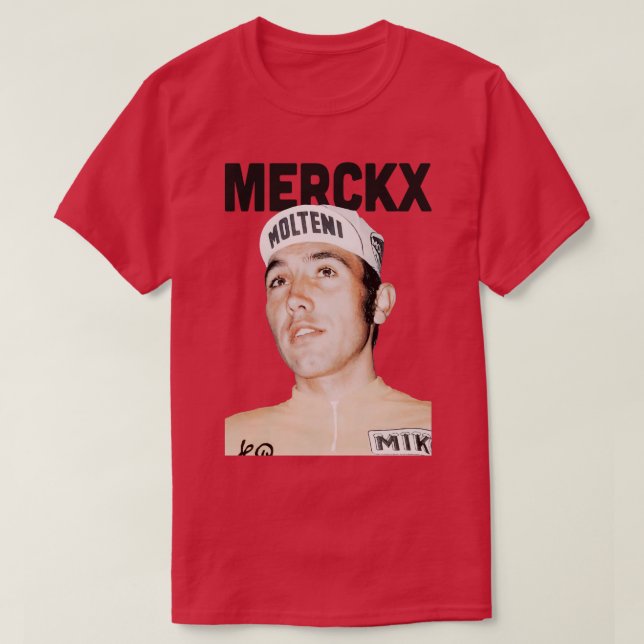 Eddy Merckx Retro Aesthetic T Shirt (Design framsida)