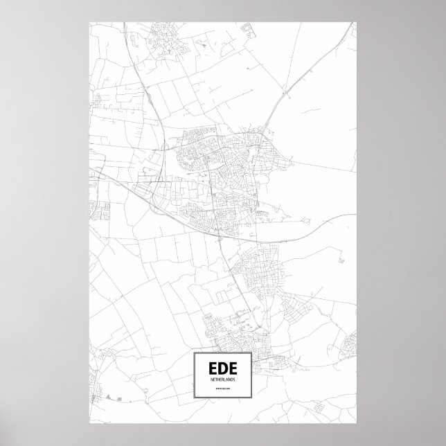 Ede, Nederländerna (svart på vitt) Poster (Framsidan)