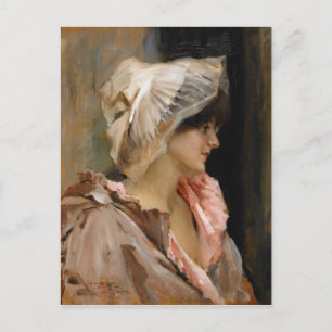 Edelfilt Parisian dam i peignoir CC0045 Vykort