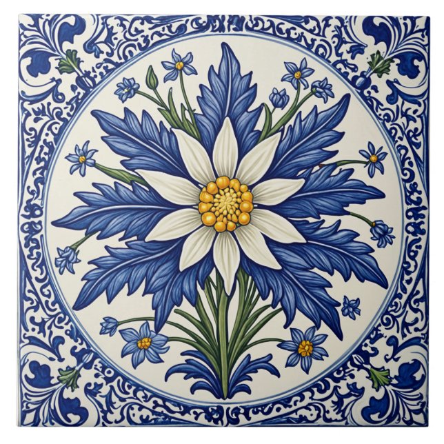 Edelweiss 2 kakelplatta (Framsidan)