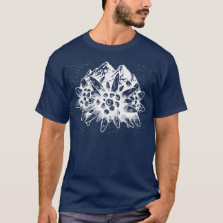 Edelweiss Alperna Mountains Hiking Schweiz Hiking T Shirt
