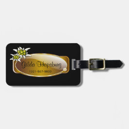 Edelweiss Anpassningsbar Luggage Tag Bagagebricka