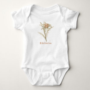 Edelweiss Baby Vintage Blommigt Watercolor T Shirt