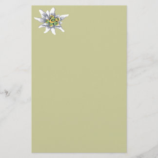 Edelweiss blomma brevpapper